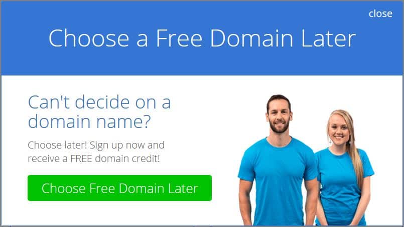 bluehost free domain