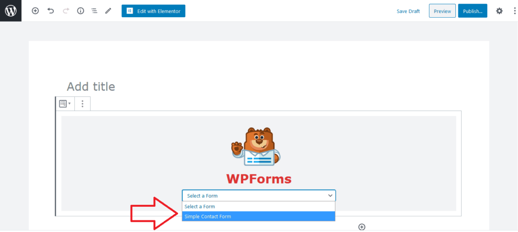 how to add wpforms in blog post