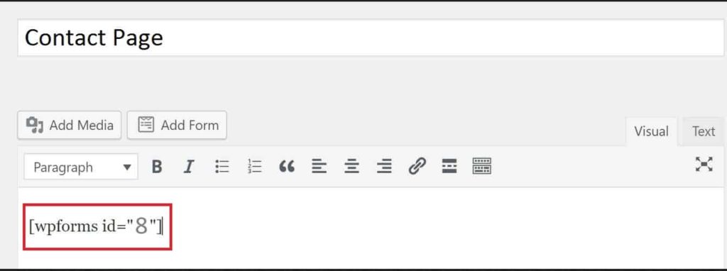 WPForms Contact Form