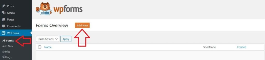 wpforms forms overview