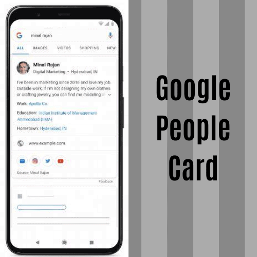 Google People Card